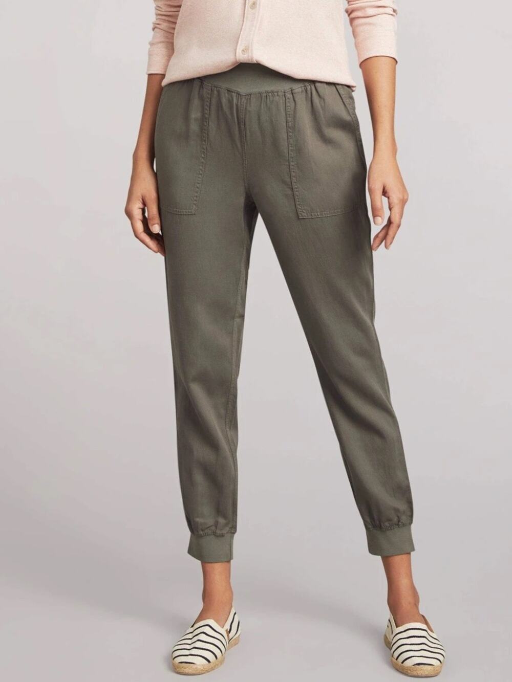 New Faherty $128 Arlie Day Pant Surplus Green XS NWT